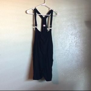 Black Cotton Overalls